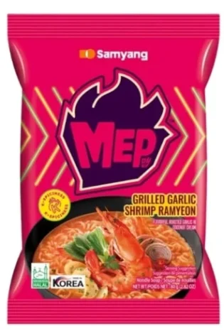 Samyang Mep Multi Grilled Garlic Shrimp Ramen 80g x 32/ 10% OFF/ EXP. 10.01.2026